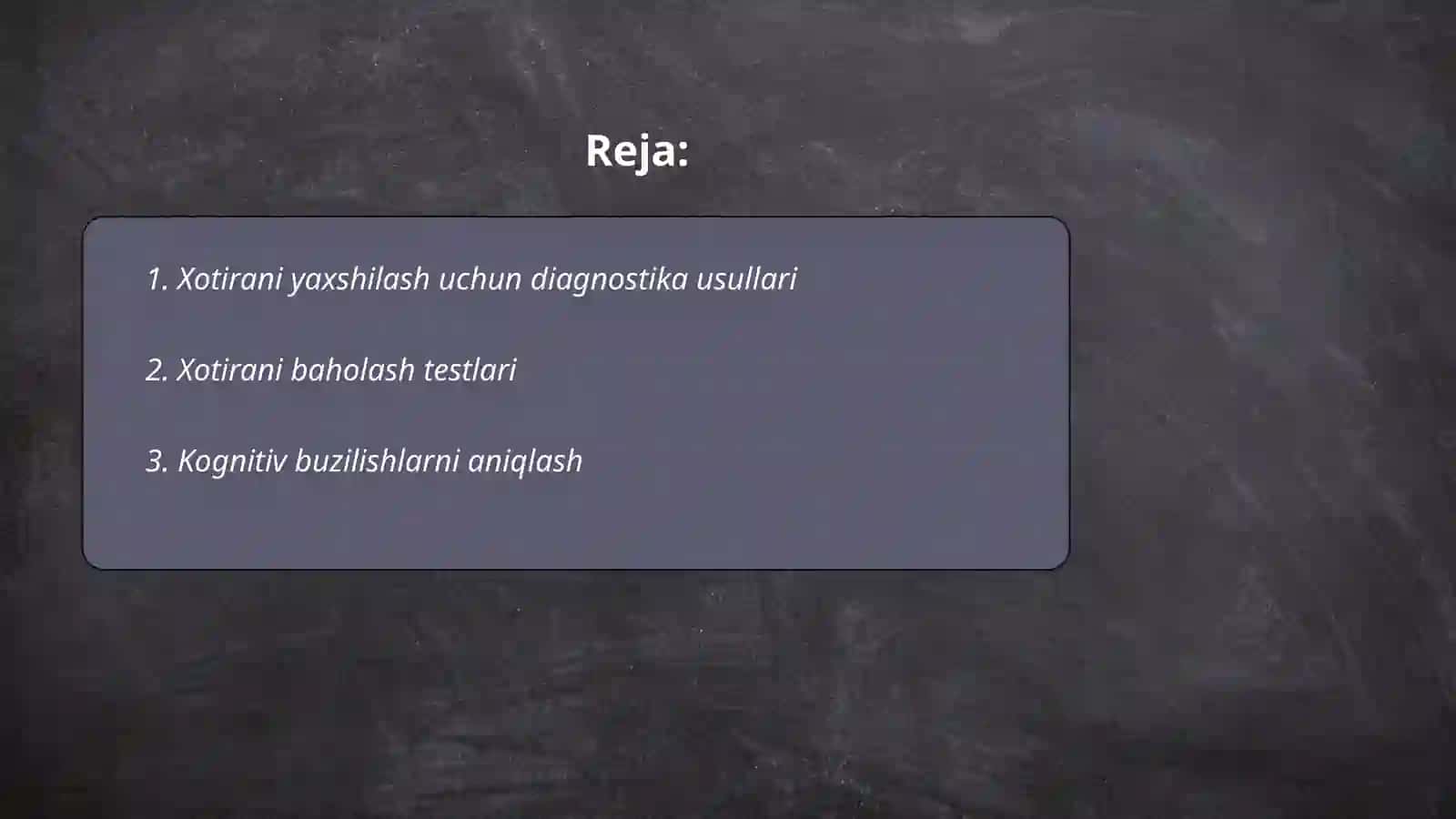 Xotirani diagnostika qilish 2