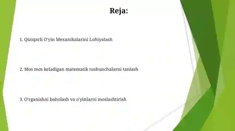 Matematik bilim berishda didaktik oʻyinlar tayyorlash 2