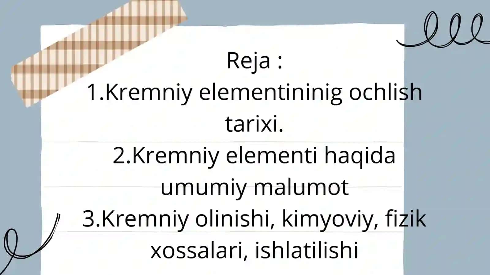 Kremniy elementi 2