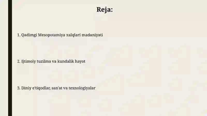 Qadimgi Mesopotamiya xalqlari madaniyati 2