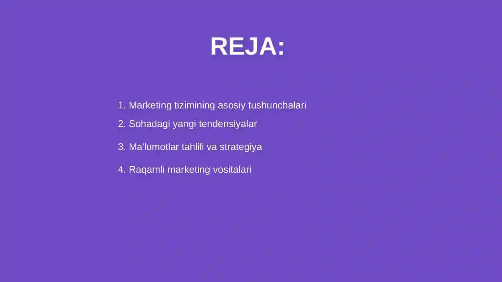 Marketing tizimi va sohasi 2