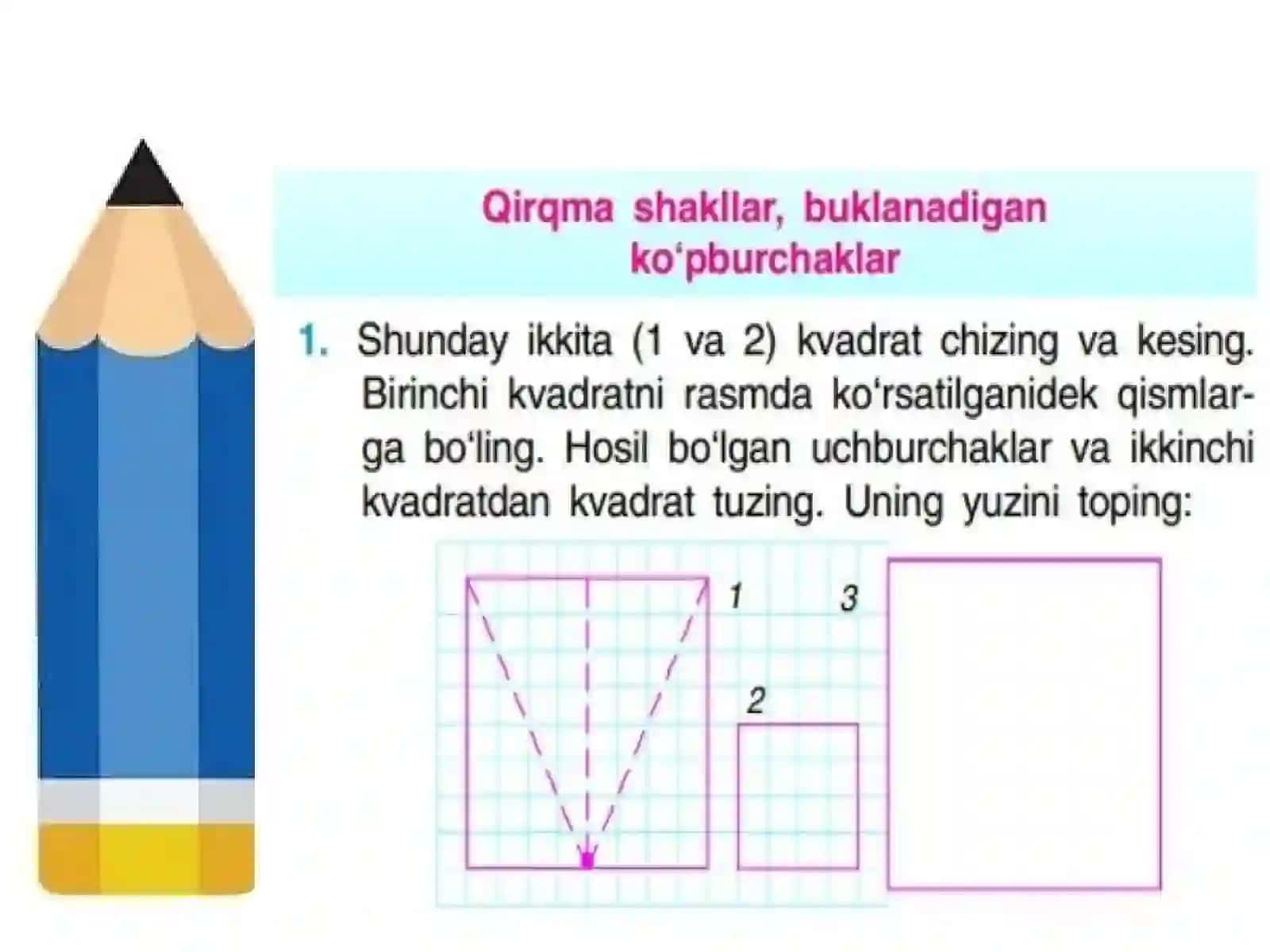 Qiqma shakllar, buklanadigan ko’pburchaklar 2