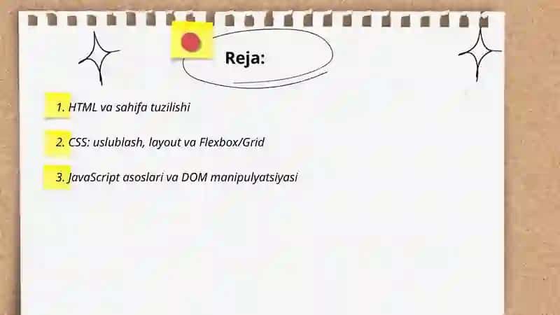 Web texnologiyalar.Web sahifalar yaratish dasturiy vositalari 2