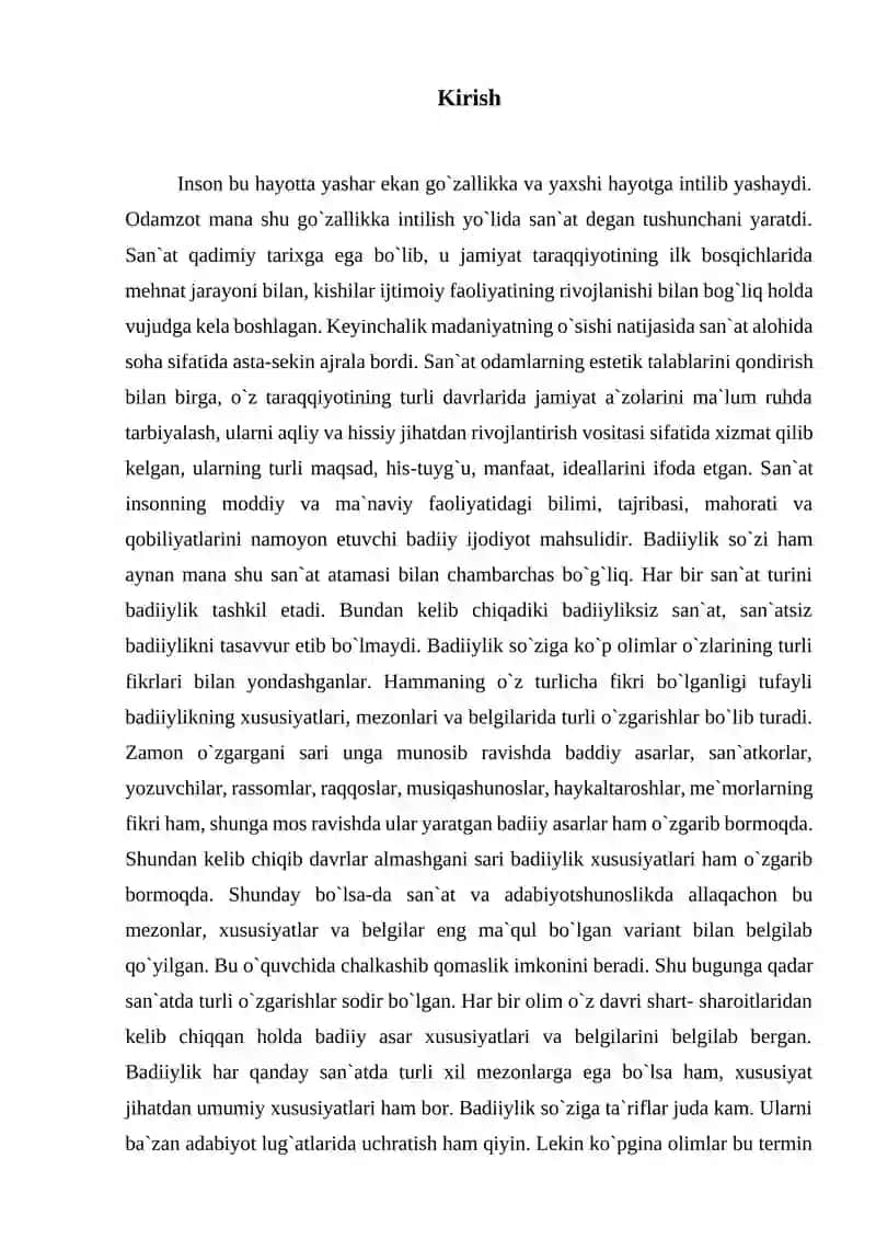 Badiiylik belgilari va xususiyatlari 2