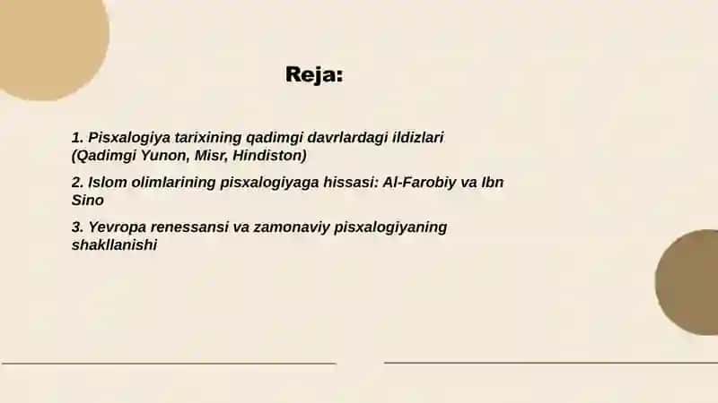 Pisxalogiya tarixi 2