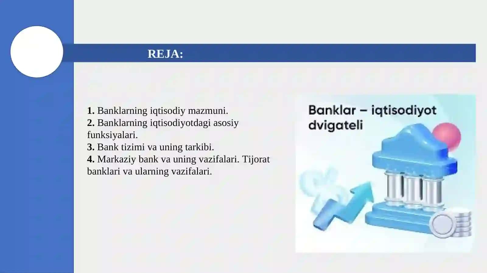 MAVZU.BANKLARNING MOHIYATI VA ASOSIY FUNKSIYALARI 2