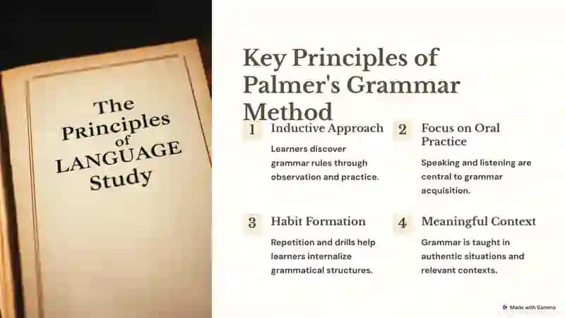 The Peculiarities of Palmer's Grammar Method 2