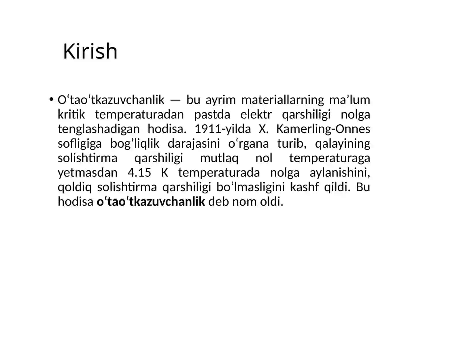 O‘ta o‘tkazuvchanlik hodisasi 2