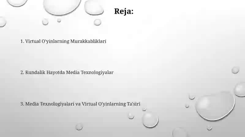 Virtual O'yinlarning Murakkabliklari 2