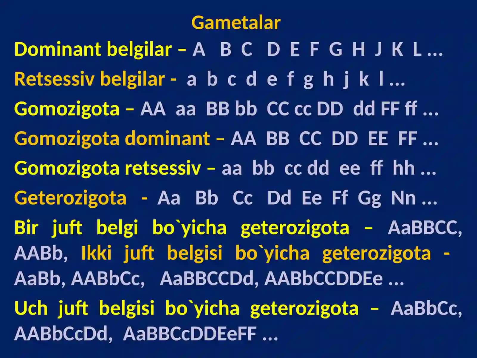 Gameta olish 2