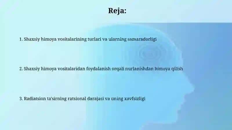 Radiatsiya himoyalashdan foydalanuvchi 2