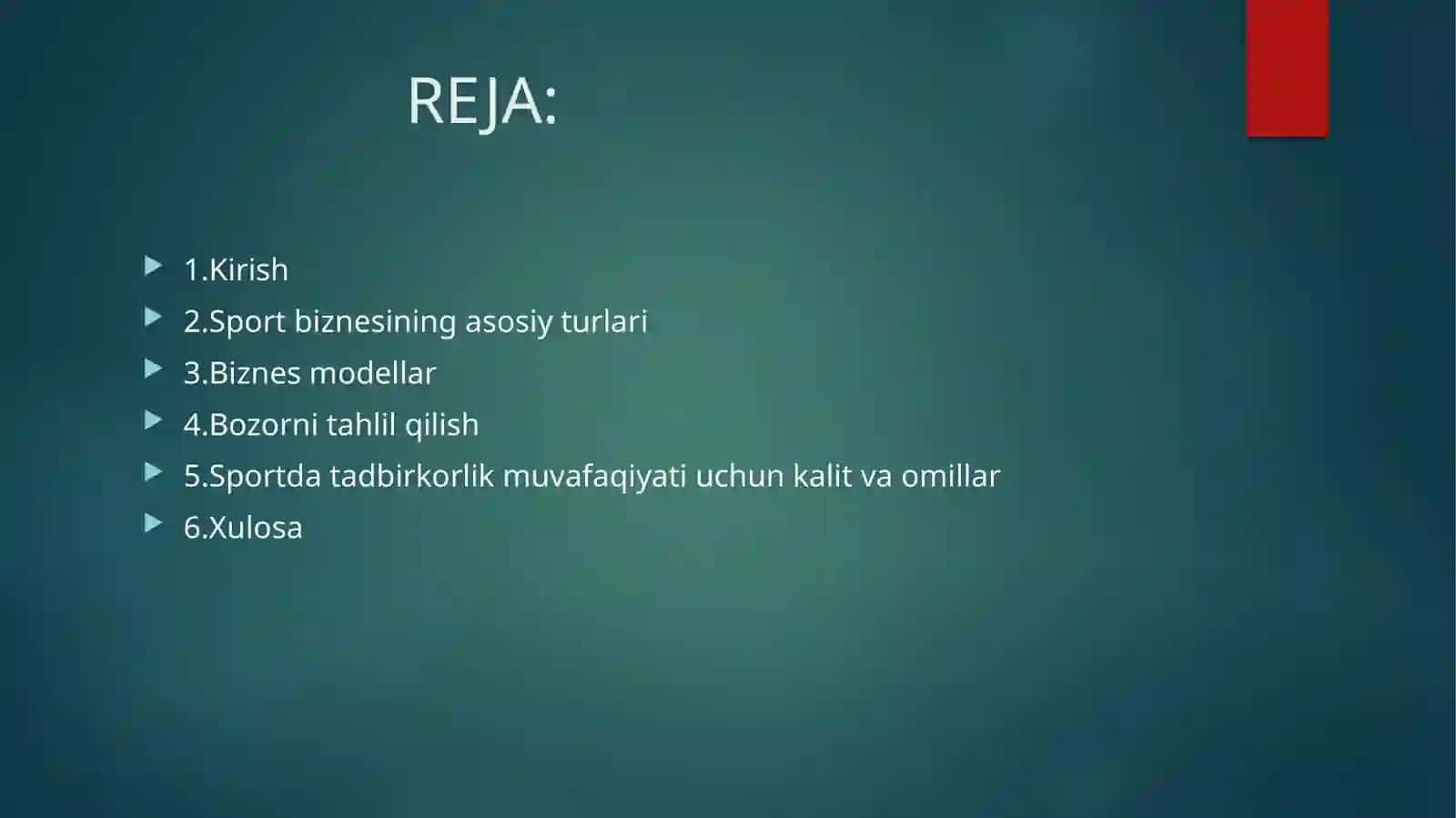 SPORT DATAD BIR QORLIK VA BIZNES MODEL 2