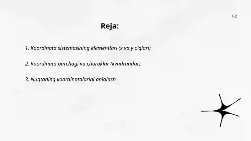 Koordinata burchagi 2