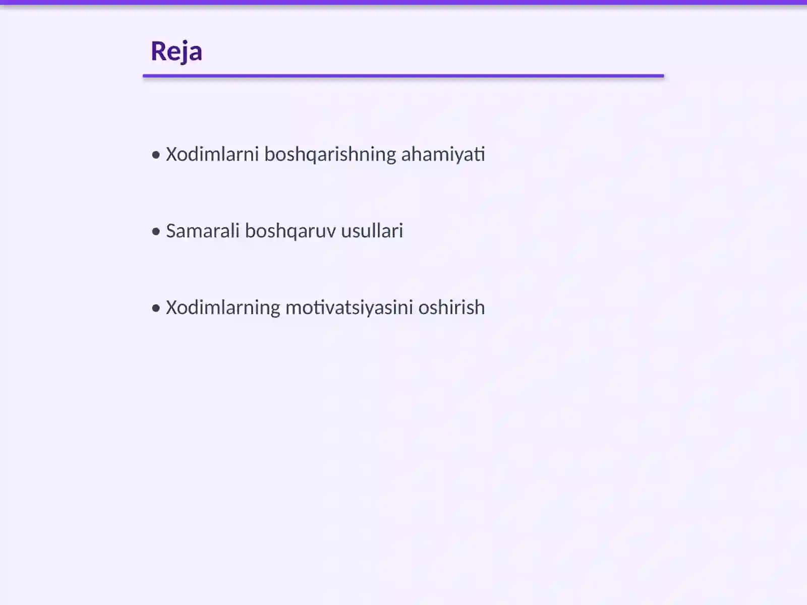 Xodimlarni boshqarish samaradorligi 2