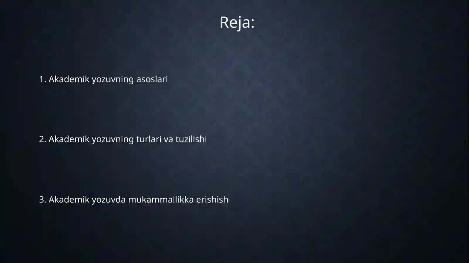 Akademik yozish 2