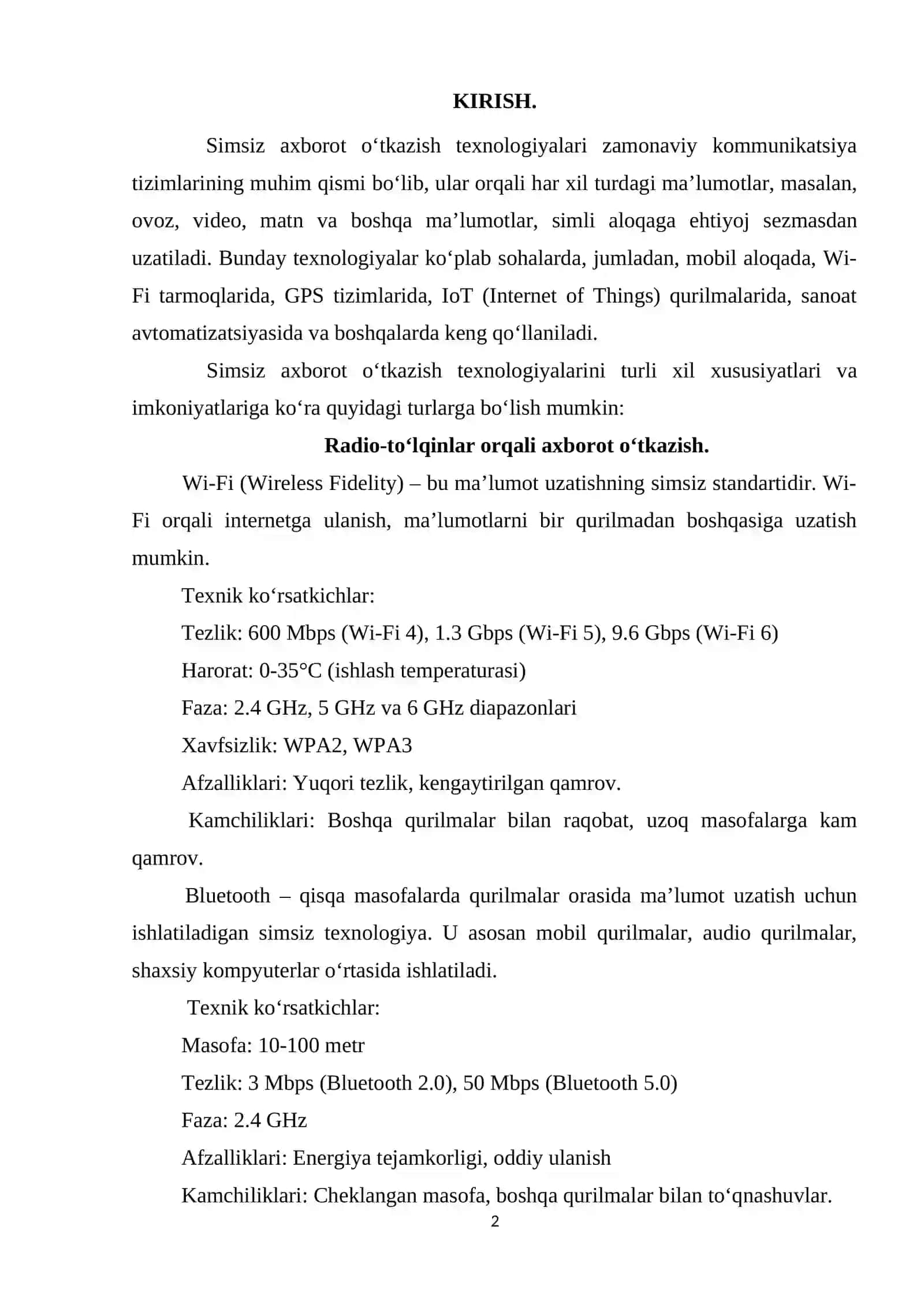 Wi-Fi TEXNOLOGIYASI 2