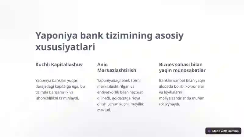 Yaponiya bank tizimi 2