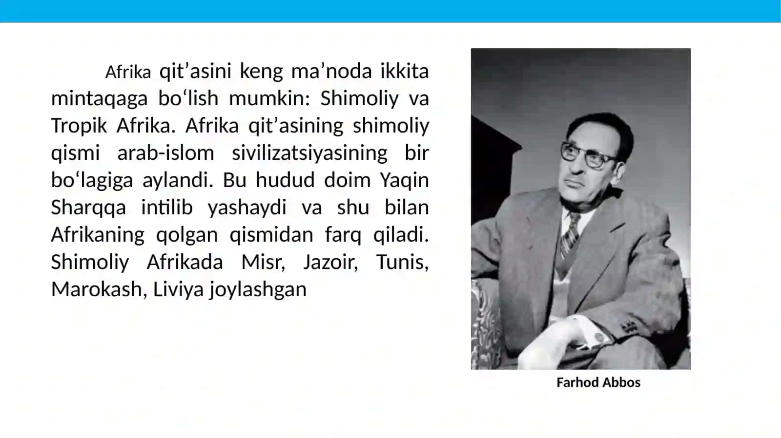 Afrikada milliy uygʻonish va mustaqillik gʻoyalarining paydo boʻlishi 2
