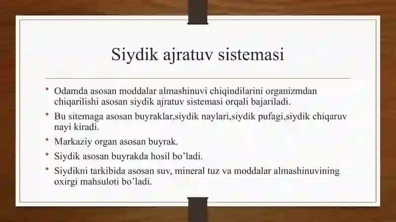 Gistalogiya Ayirish sistemasi 2