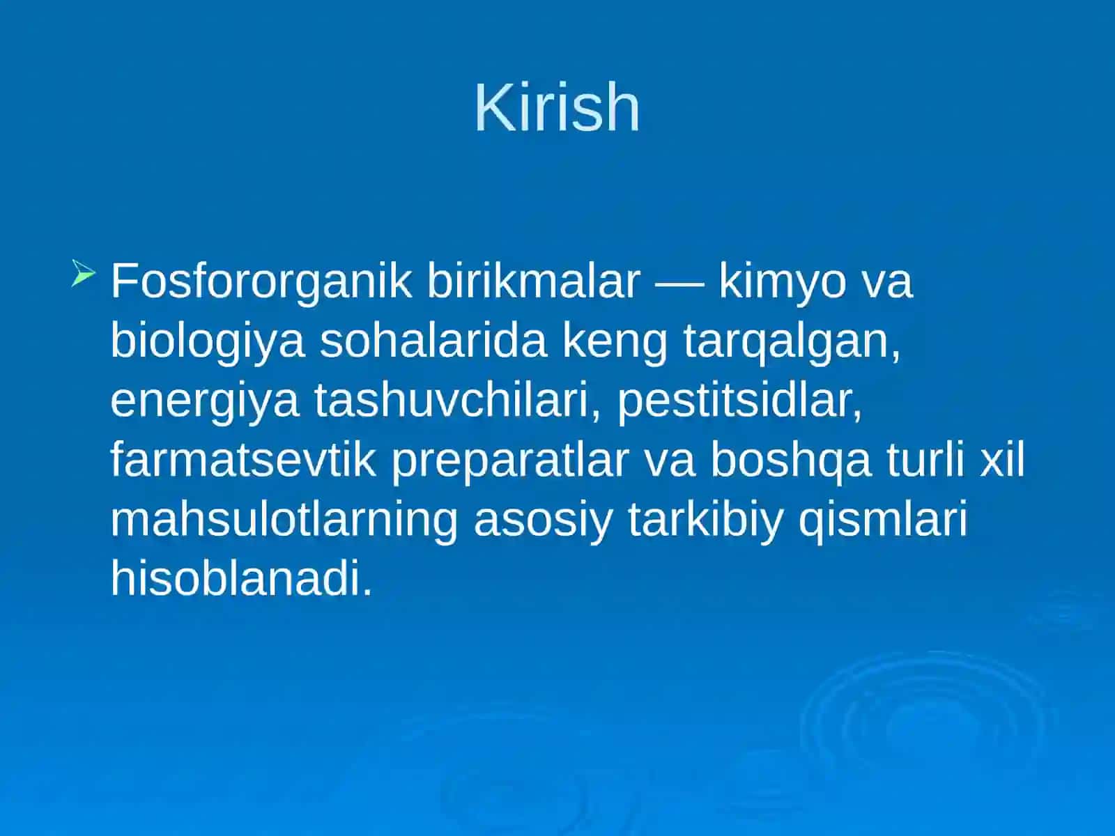 Fosfororganik birikmalar 2
