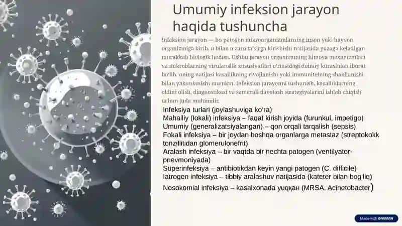Umumiy infeksion jarayon haqida tushuncha 2