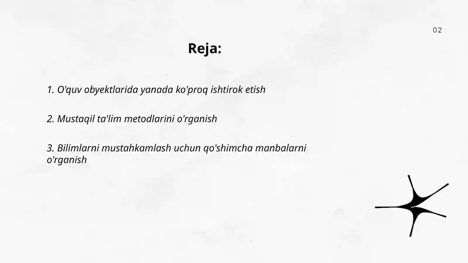 Rivojlantirmoqchi boʻlgan ta'lim olish 2