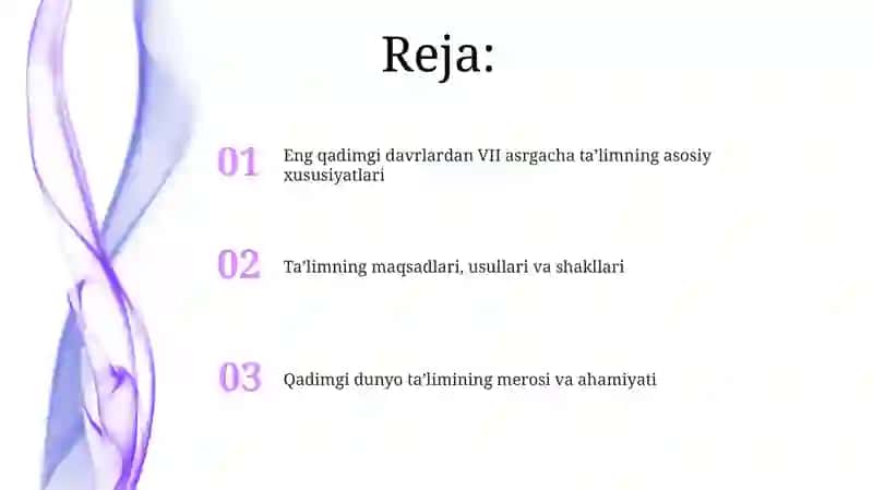 Qadimgi ta'limning tarixiy bosqichi 2