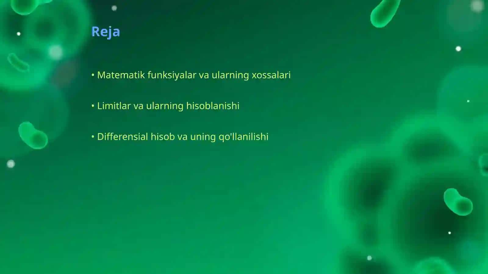 Matematik analiz asoslari formulalaru 2