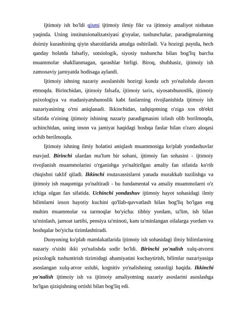 Ijtimoiy Ish Nazariyasi 2