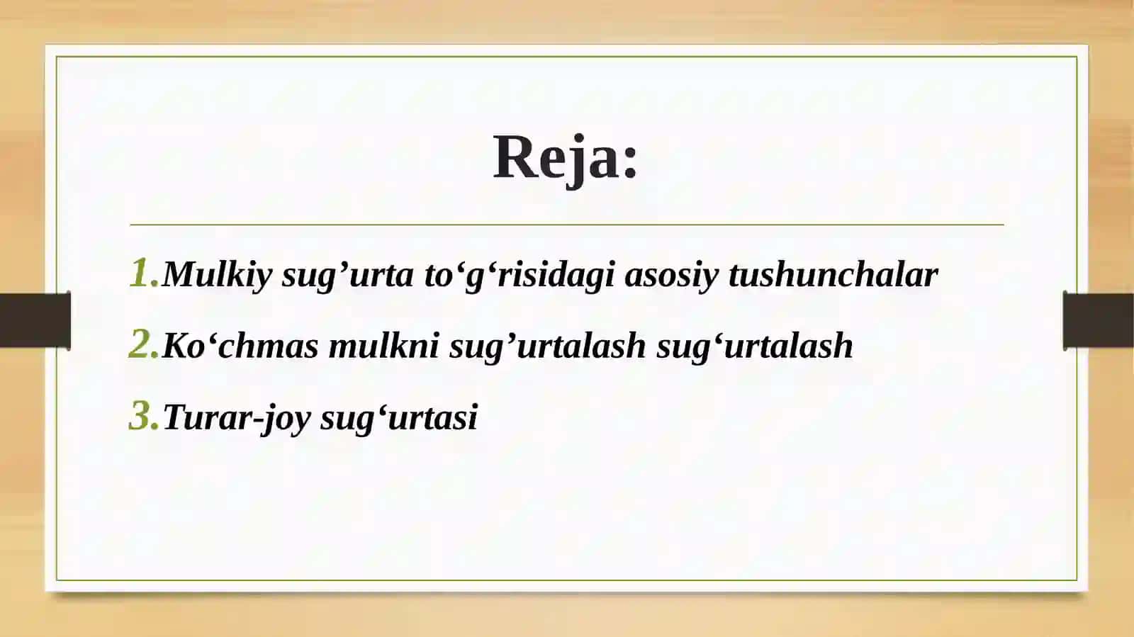 Mulkiysug’urtato‘g‘risidagi asosiy tushunchalar 2