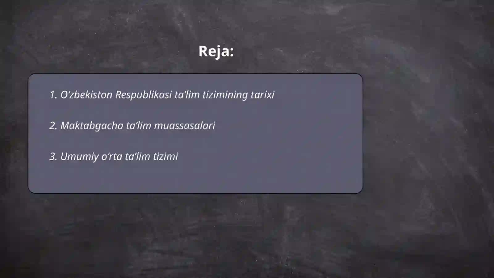 Oʻzbekiston Respublikasi Taʼlim Tizimi 2