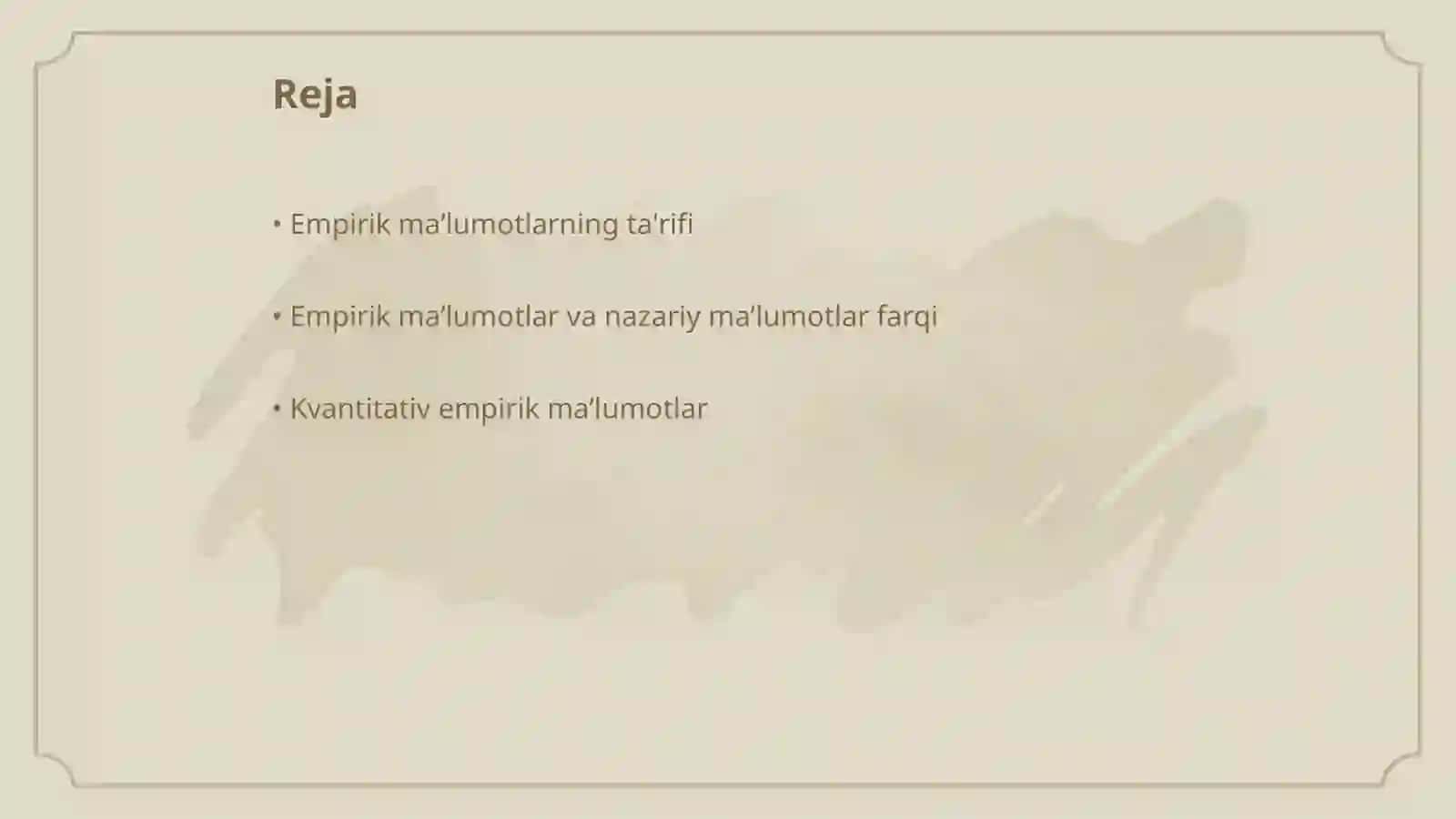 Empirik maʼlumotlar turlari 2
