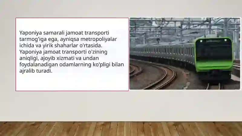Yaponiya trasnport tizimi 2