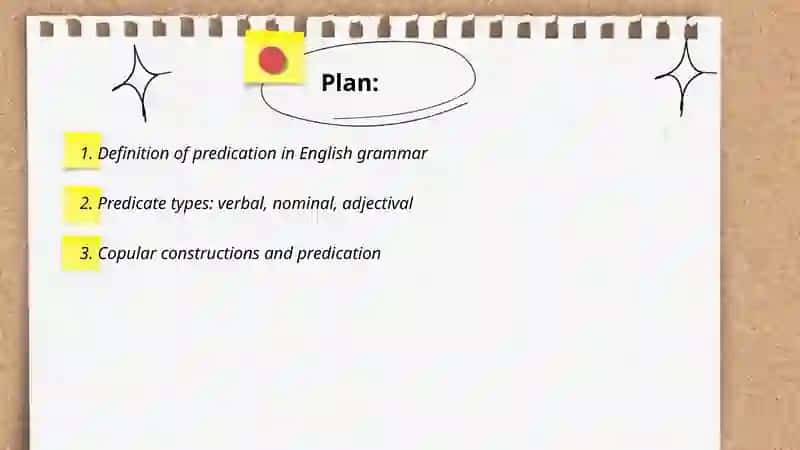 Predication in English Grammar 2