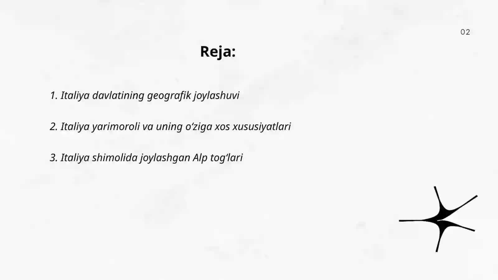 Italiya va uning dunyo mamlakatlari orasidagi geografik o‘rni 2