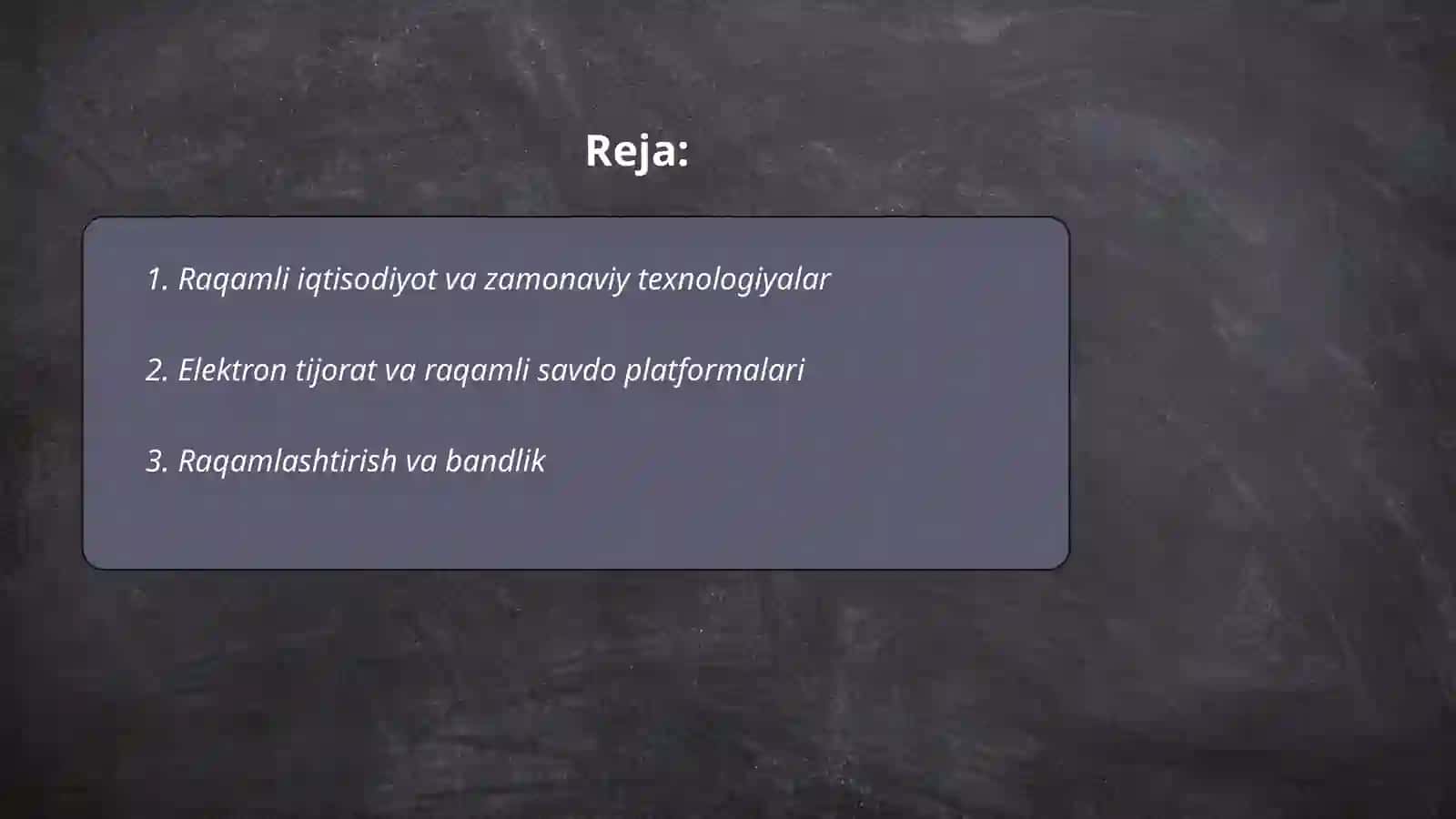 Raqamli iqtisodiyot va zamonaviy texnologiyalar 2