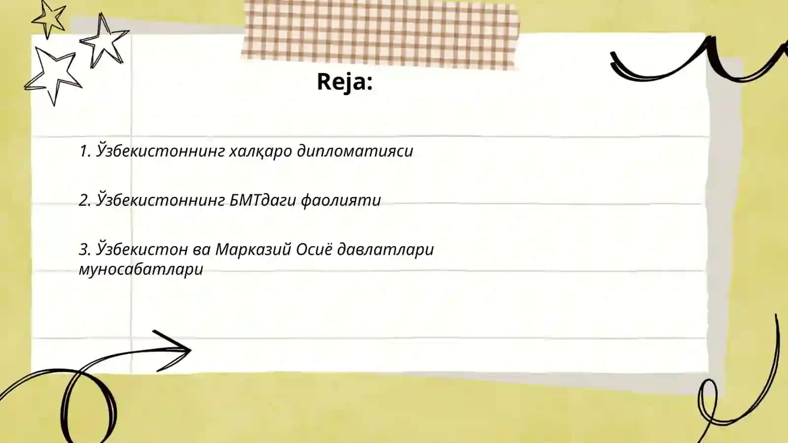 Ўзбекистоннинг халқаро дипломатияси 2
