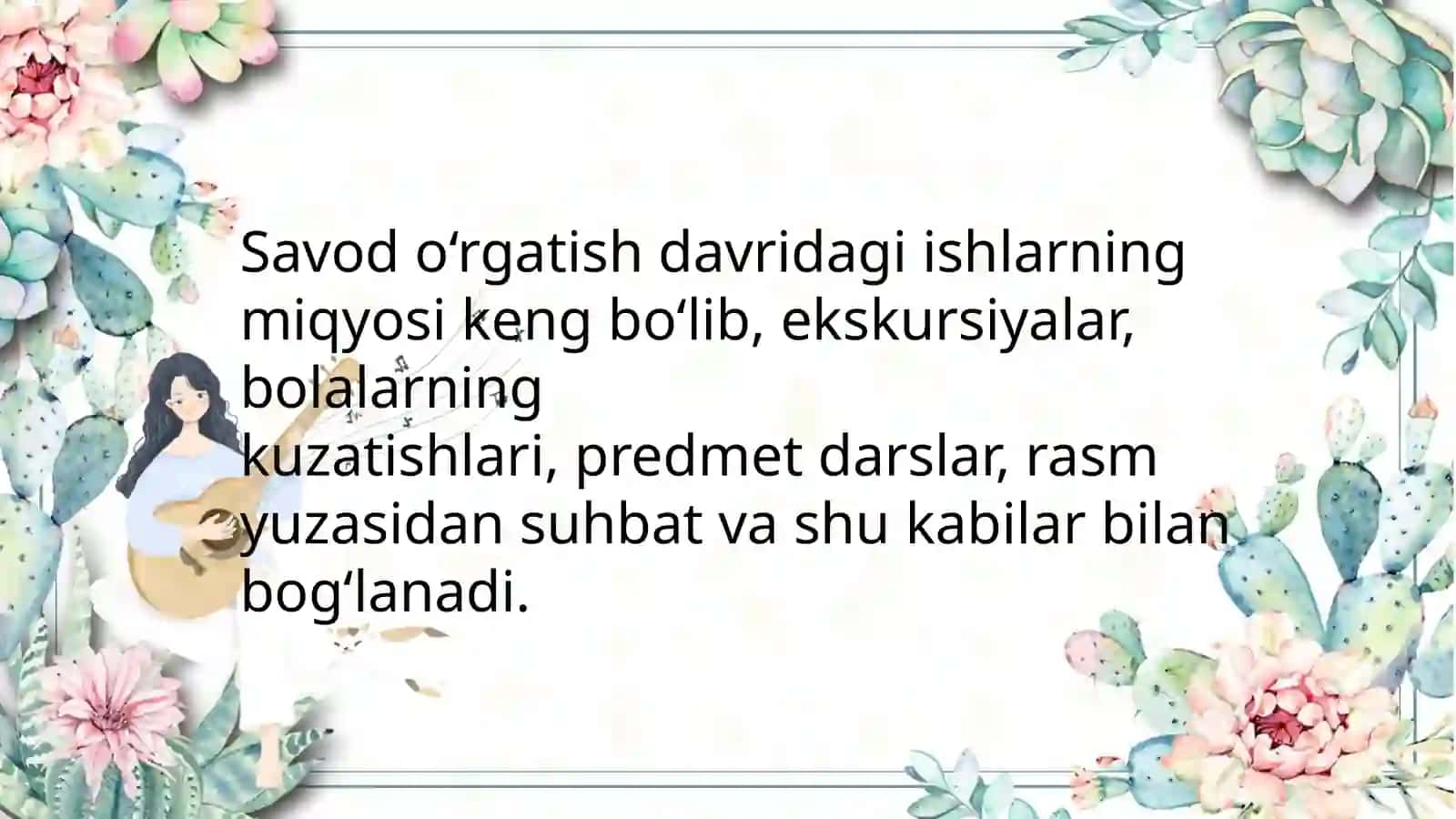 Savod o‘rgatish jarayoni 2