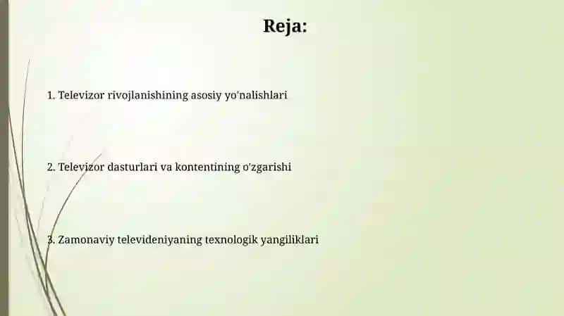 Televizion Kontentning Yangi Formatlari 2