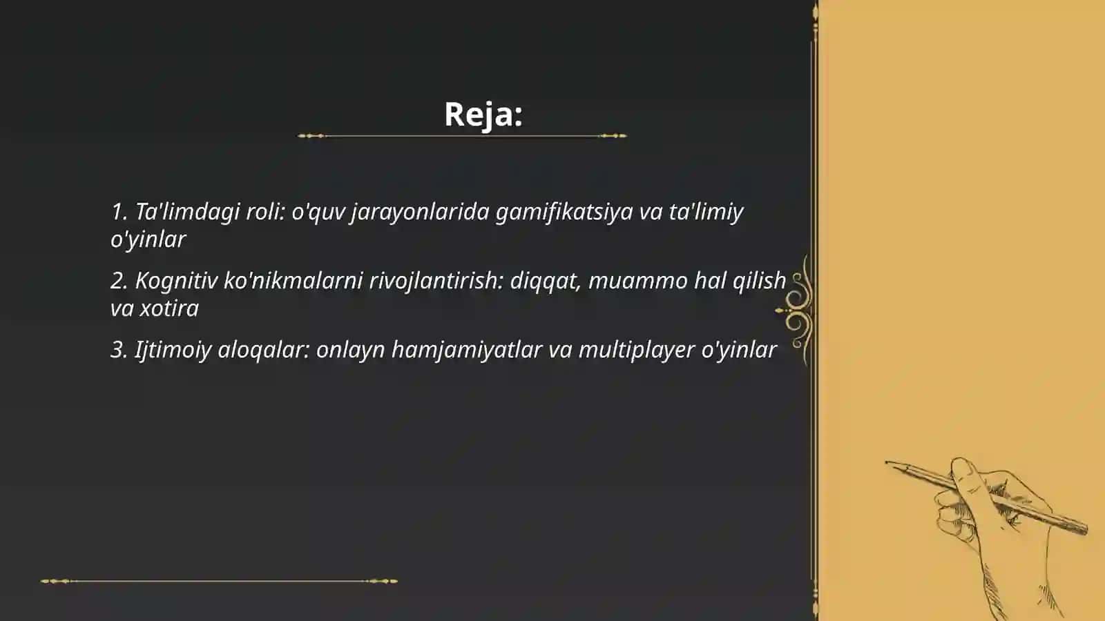Kampyuter o'yinlarining bugungi kundagi ahamiyati 2