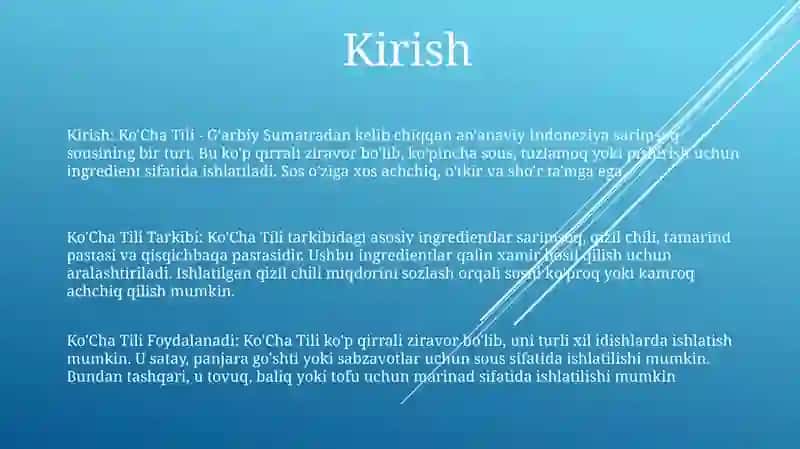 Ko'Cha Tili 2
