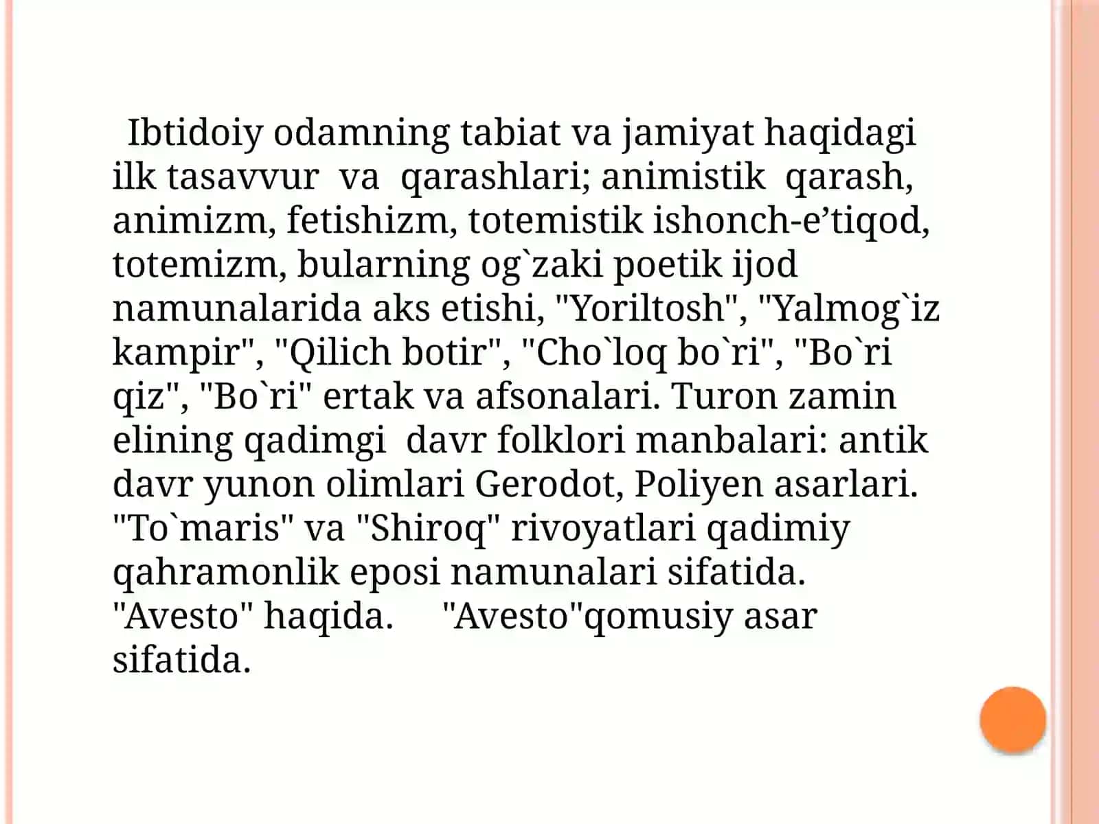 QADIMGI DAVRQARASHLARI VAFOLKLOR 2