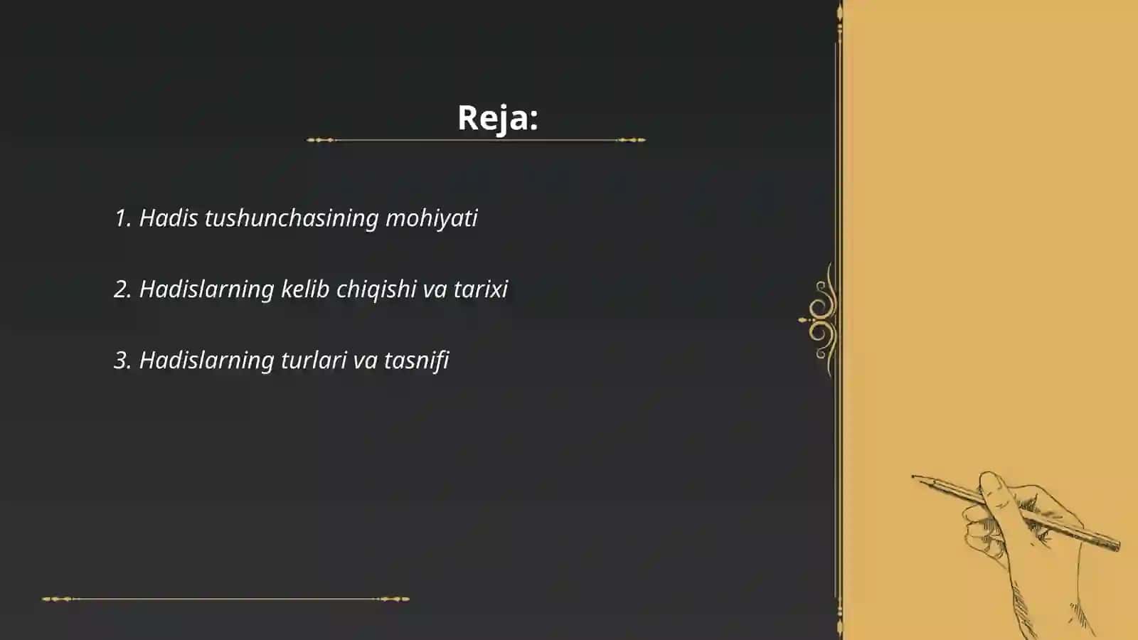 Hadis tushunchasining mohiyati 2