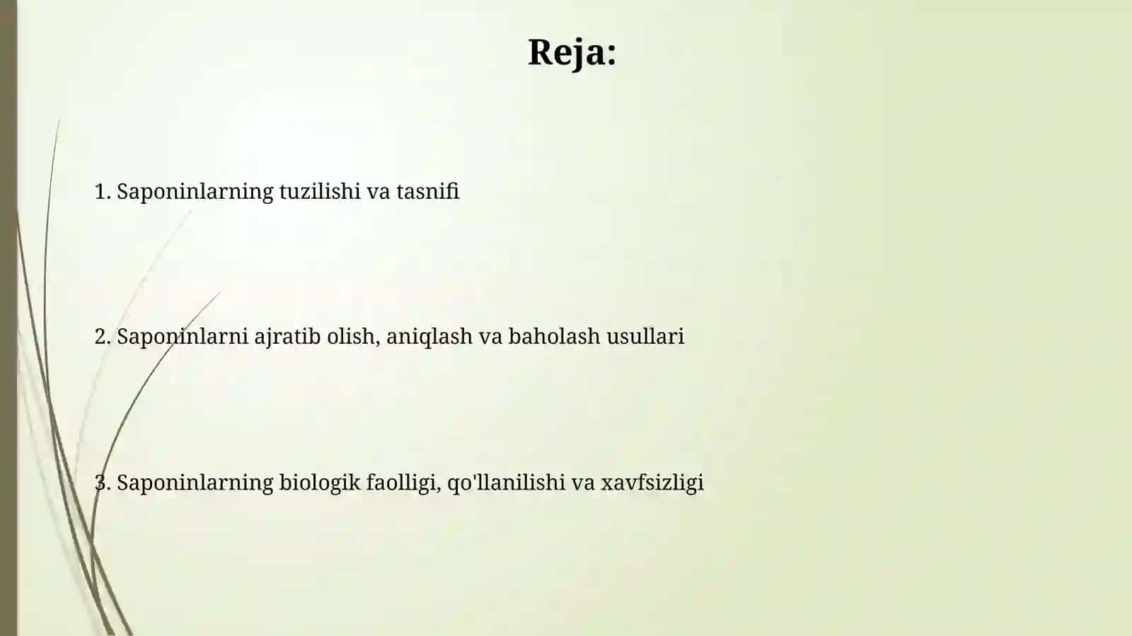 Saponinlarning tuzilishi 2