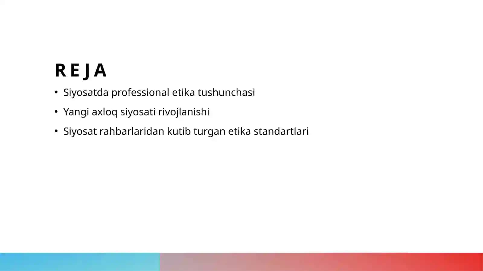 Siyosatda professional etika va yangi axloq siyosati 2