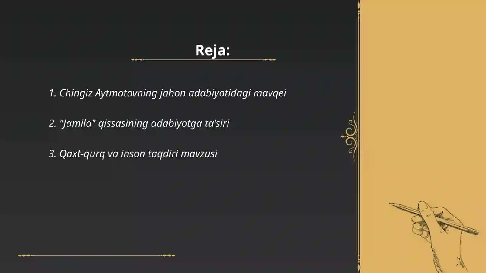 Chingiz Aytmatovning jahon adabiyotidagi mavqei 2