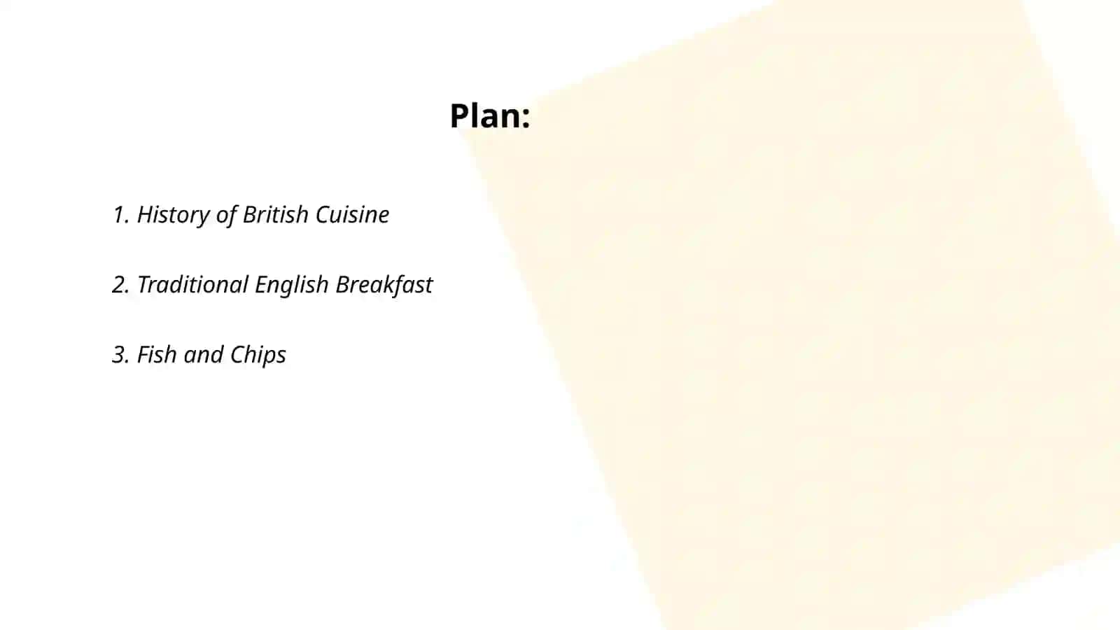 National food in the UK 2