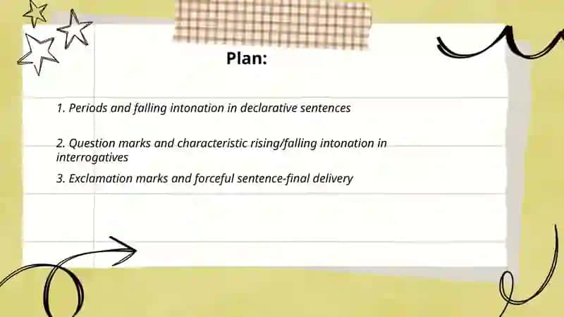 Sentence endings (reading) 2