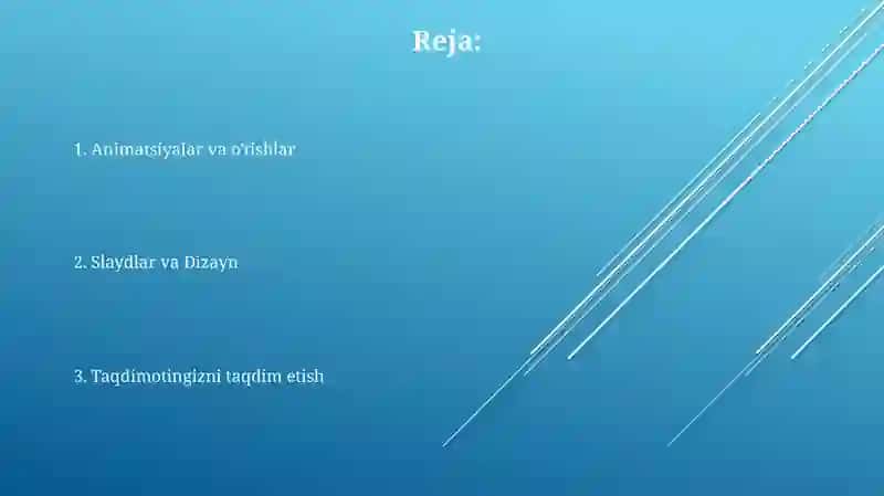 PowerPoint dasturida ishlash 2