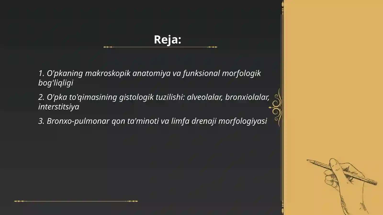 O'pkaning funksional morfologiyasi 2